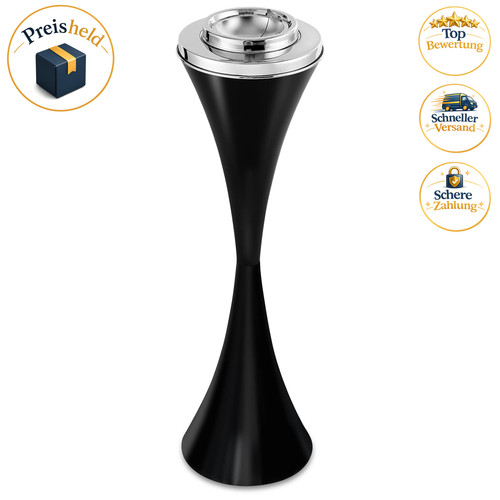 Standaschenbecher 57cm schwarz - standaschenbecher,
